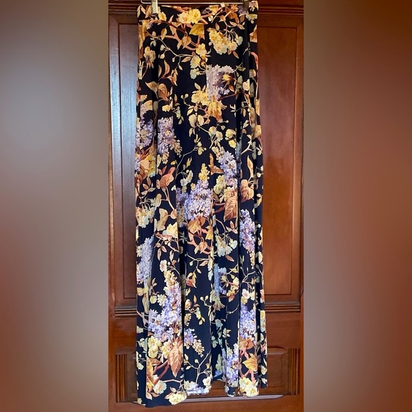 Zimmermann Navy Floral Silk Maxi Skirt ( Zimmerman size 1) - Picture 1 of 4